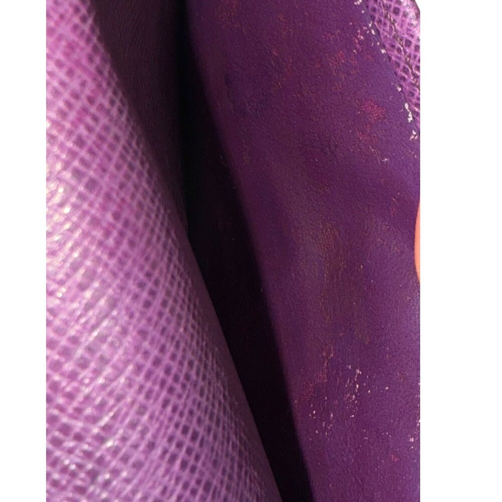 Louis Vuitton EPI Small Ring Agenda Cover COA Yellow EPI and Purple Interior - Picture 12 of 14